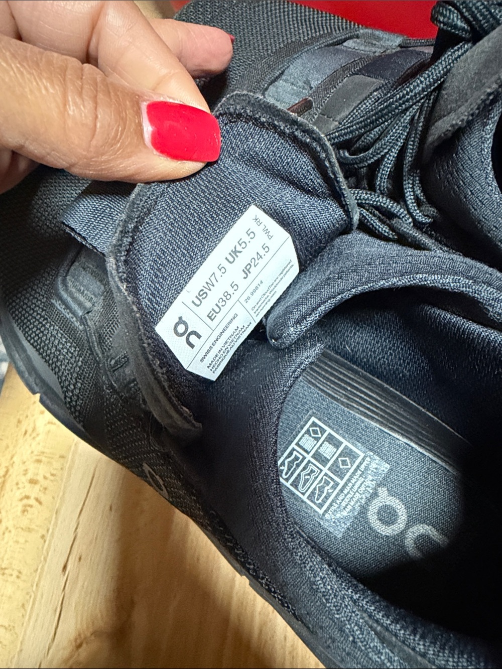 On Running Cloudnova Women’s Black Knit Sneakers - Picture 4 of 10